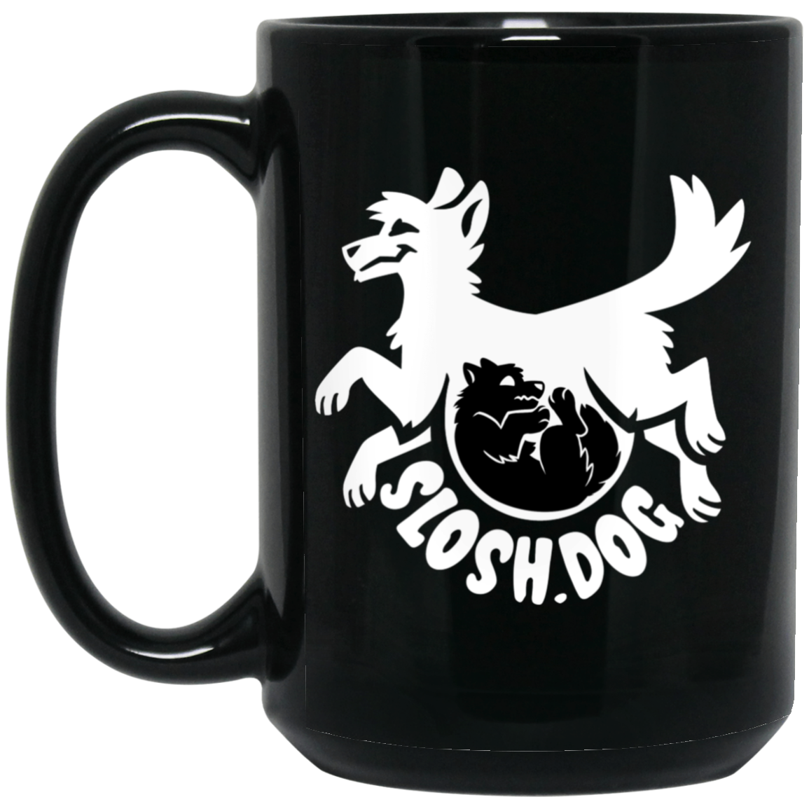 SloshDog 15oz Mug (Black)